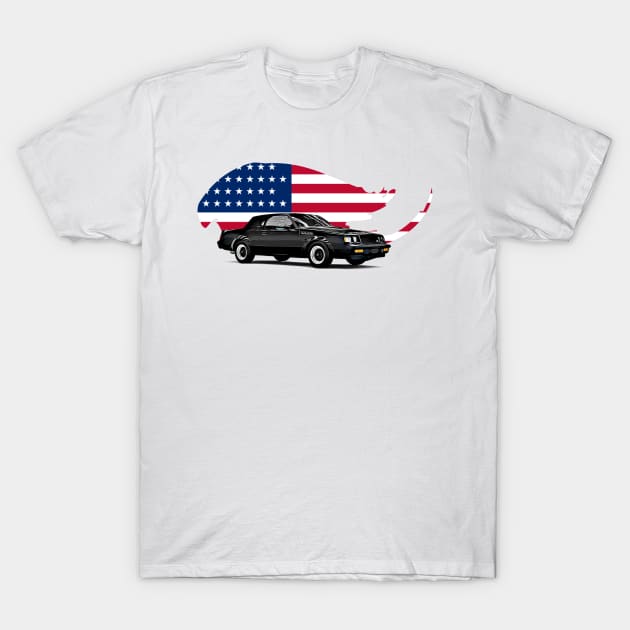 Regal GNX USA Print T-Shirt by Auto-Prints